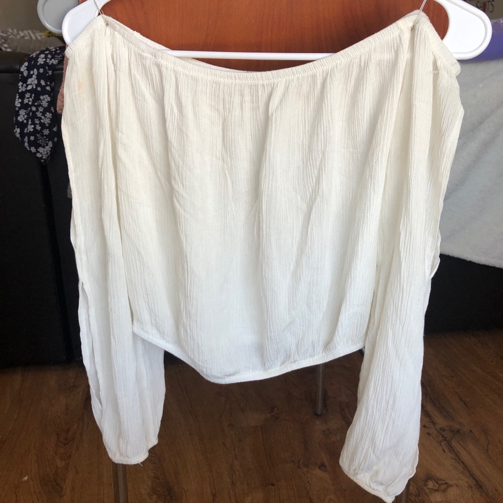 Off the shoulder crop top